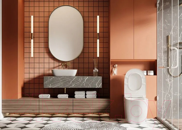 Изображение товара Унитаз приставной Abber Bequem AC1115P (с импульсным смывом)