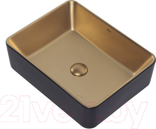 Изображение товара Умывальник Abber Rechteck AC2212BG (золото матовое/черный)