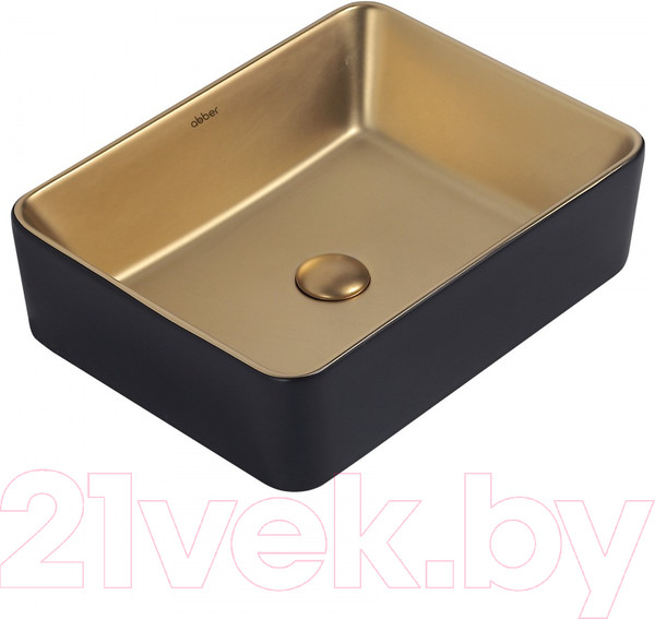 Изображение товара Умывальник Abber Rechteck AC2212BG (золото матовое/черный)