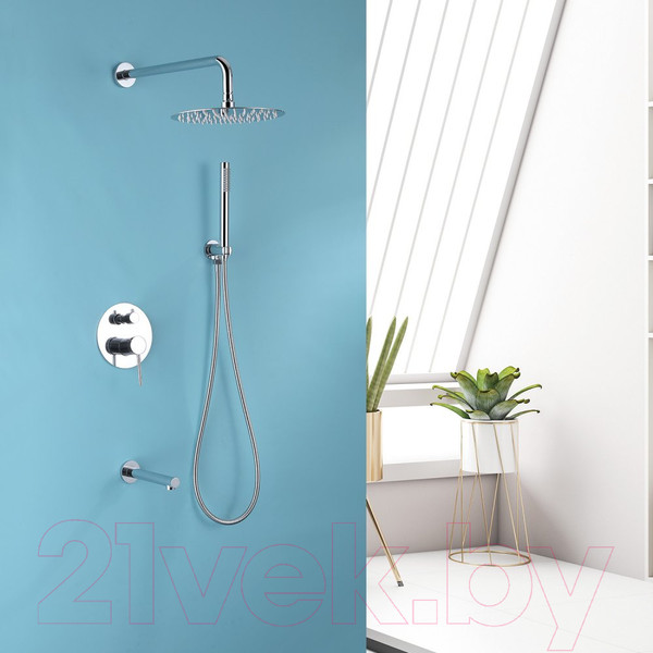 Изображение товара Душевая система со смесителем Abber Emotion AF8817 (хром)