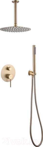 Изображение товара Душевая система со смесителем Abber Emotion AF8821G (золото матовое)