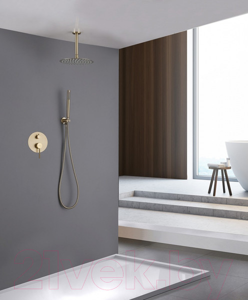 Изображение товара Душевая система со смесителем Abber Emotion AF8821G (золото матовое)