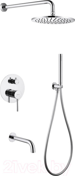 Изображение товара Душевая система со смесителем Abber Wasser Kreis AF8117 (хром)