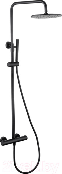 Изображение товара Душевая система со смесителем Abber Wasser Kreis AF8160B (черный матовый)