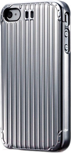 Изображение товара Чехол-накладка Cooler Master Traveler для iPhone 4 / C-IF4C-SCTV-1S (серебристый)