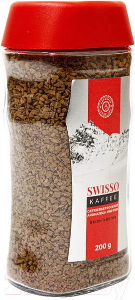 Изображение товара Кофе растворимый Swisso Kaffee Арабика 100% (200г)