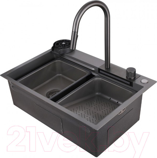 Изображение товара Мойка кухонная Abber Wasser Kreis AF2194NG (никель)