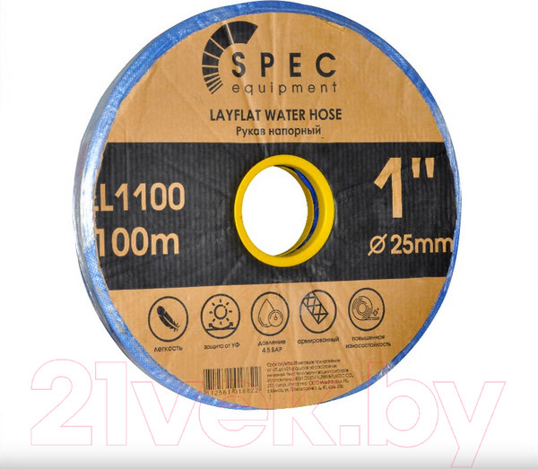 Изображение товара Рукав напорный Spec 1" LL1100 (100м)