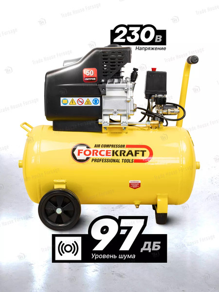 Изображение товара Воздушный компрессор ForceKraft FK-BM25/50 (54662)