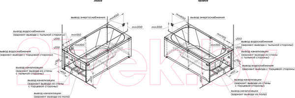 Изображение товара Ванна акриловая Radomir Прованс 170х90 / 1-01-0-0-1-187