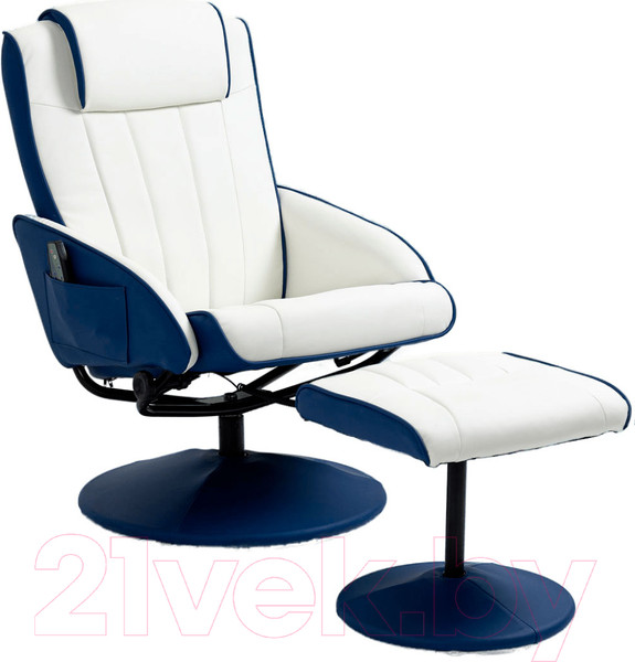 Изображение товара Массажное кресло Angioletto Barone Blu Bianco
