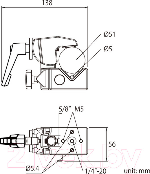 Изображение товара Зажим для студийного оборудования Kupo Convi Clamp with Racheted Handle / KCP-710 (серебристый)