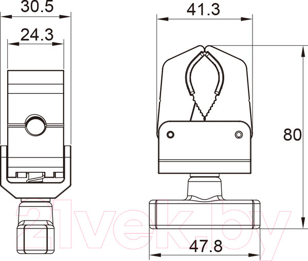 Изображение товара Зажим для студийного оборудования Kupo Super Claw / KCP-730B