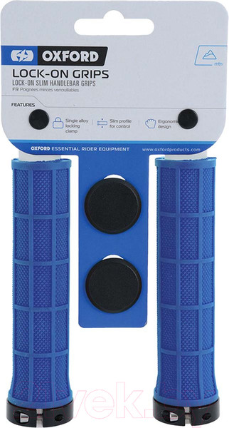 Изображение товара Грипсы для велосипеда Oxford Lock On Slim Grips / HG801DU (темно-синий)