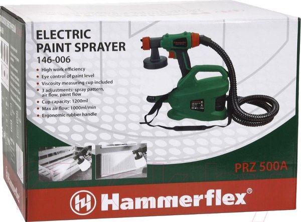 Изображение товара Краскопульт электрический Hammer Flex PRZ500A