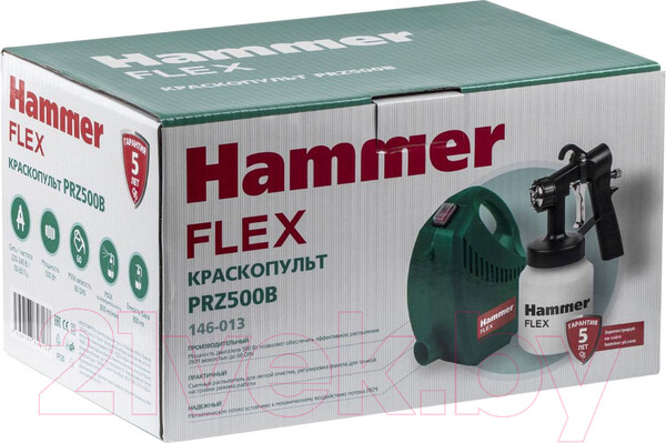 Изображение товара Краскопульт электрический Hammer Flex PRZ500B