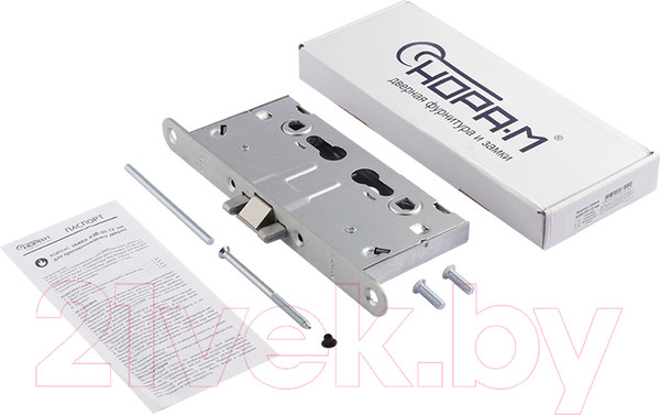 Изображение товара Корпус врезного замка Нора-М КЗВ-ПП-72 Противопожарный (нержавеющая сталь)