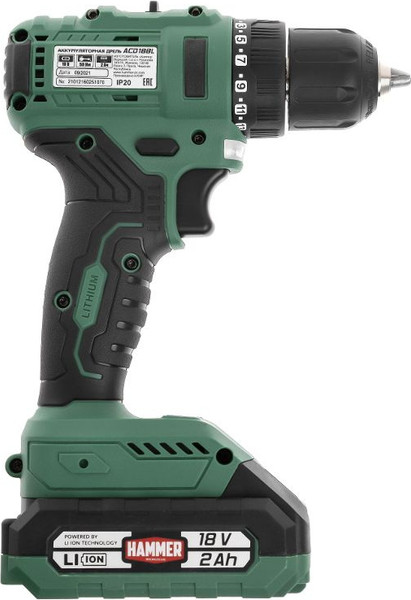 Изображение товара Аккумуляторная дрель-шуруповерт Hammer Flex ACD18BL