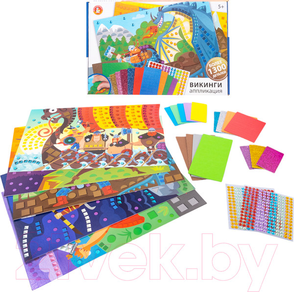 Изображение товара Набор для творчества Десятое королевство Аппликация Викинги / 05030