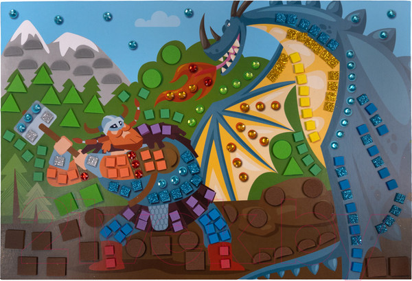 Изображение товара Набор для творчества Десятое королевство Аппликация Викинги / 05030