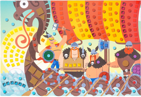 Изображение товара Набор для творчества Десятое королевство Аппликация Викинги / 05030