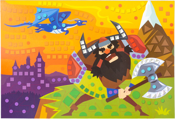 Изображение товара Набор для творчества Десятое королевство Аппликация Викинги / 05030