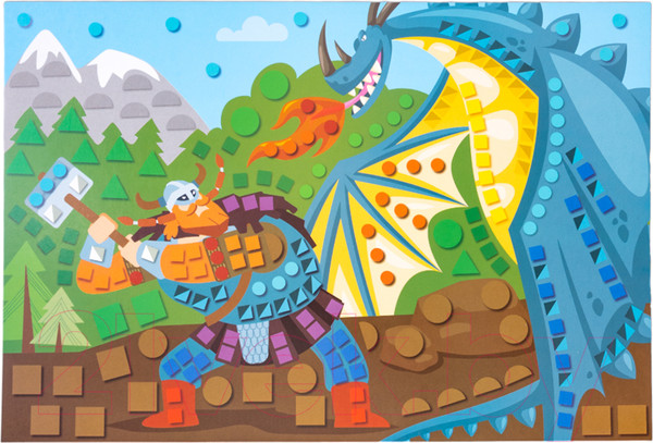 Изображение товара Набор для творчества Десятое королевство Аппликация Викинги / 05030