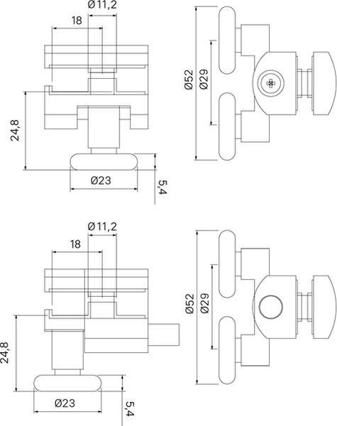 Изображение товара Ролики для душевой кабины IDDIS 966D23C6DZ 