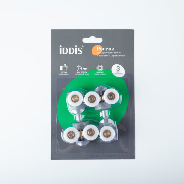 Изображение товара Ролики для душевой кабины IDDIS 966M23GR4DZ