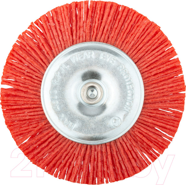 Изображение товара Щетка для электроинструмента FIT Нейлоновая Со штифтом 100мм / 38610