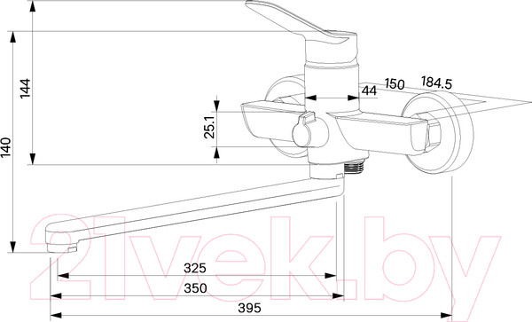 Изображение товара Смеситель Milardo Enjoy ENJSB00M10 (глянцевый хром)