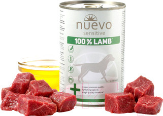 Изображение товара Влажный корм для собак Nuevo Sensitive Lamb / 95160 (400г)