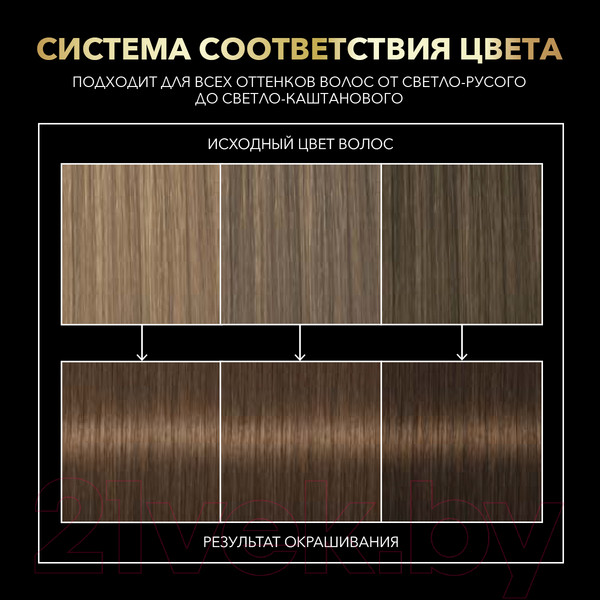 Изображение товара Крем-краска для волос Сьёсс Oleo Intense стойкая 6-10 (темно-русый)