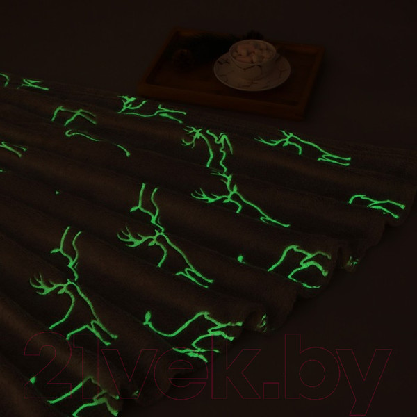 Изображение товара Плед Этель Олени / 9518070 (корал-флис)