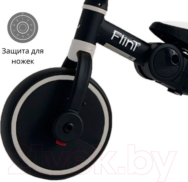 Изображение товара Беговел Bubago Flint / BG-FP-109-8 (черный/белый)