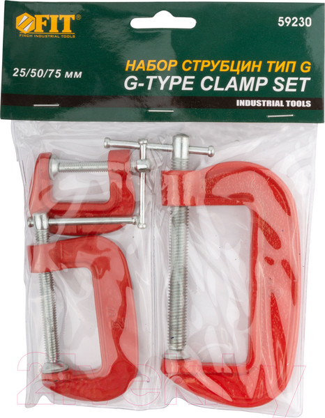Изображение товара Струбцина FIT Мини G / 59230 (3шт)