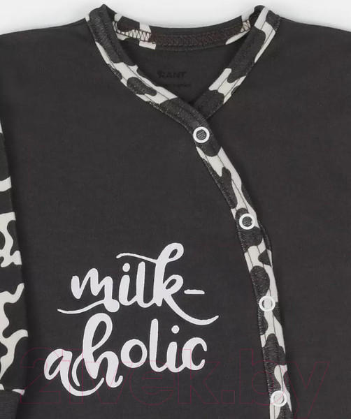 Изображение товара Комбинезон для малышей Rant Milk-Aholic / 1281 (Graphite, р.56)