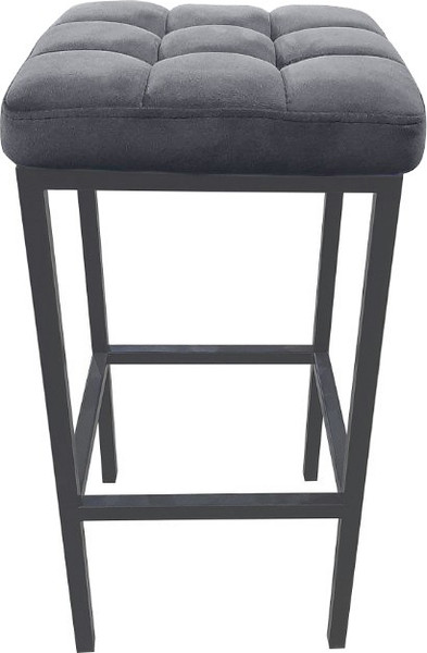 Изображение товара Табурет барный Древпром Камелот ДП2-07 полубарный (графит/катания сильвер)