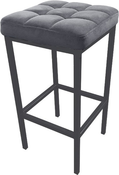 Изображение товара Табурет барный Древпром Камелот ДП2-07 полубарный (графит/катания сильвер)