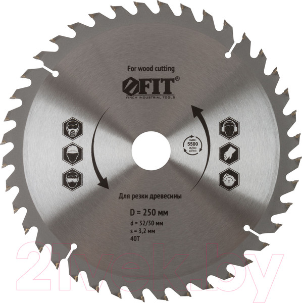 Изображение товара Пильный диск FIT Для циркулярных пил по дереву / 37758