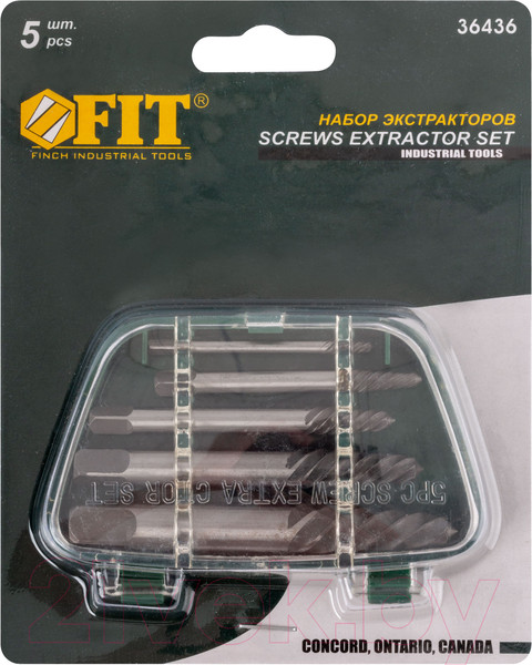 Изображение товара Набор экстракторов FIT Усиленные / 36436 (5шт)