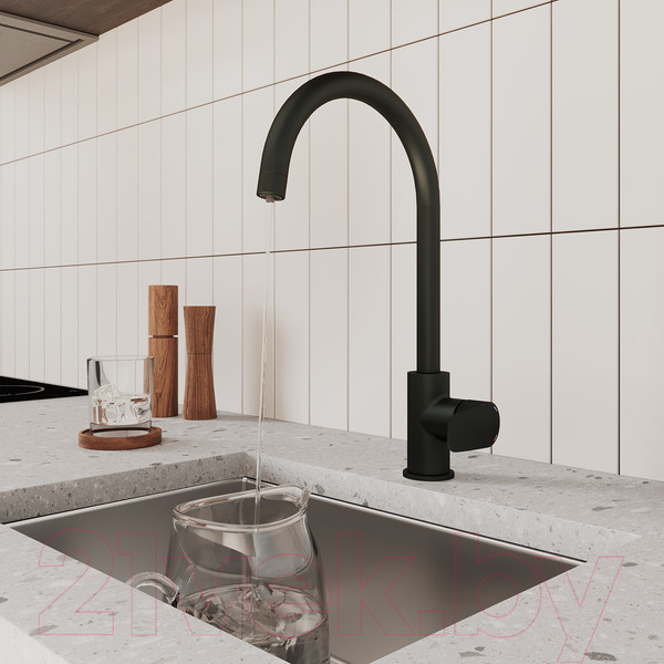 Изображение товара Смеситель Milardo Rora RORBLFJM05 (черный матовый)