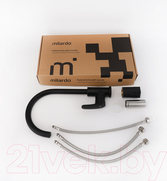 Изображение товара Смеситель Milardo Rora RORBLFJM05 (черный матовый)