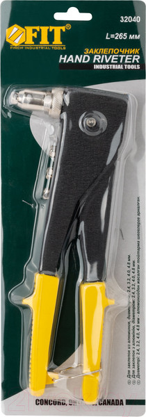 Изображение товара Ручной заклепочник FIT 32040 2-х позиционный / 32040