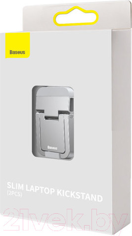 Изображение товара Подставка для ноутбука Baseus Slim Laptop Kickstand / LUZC000012 (2шт, серебристый)
