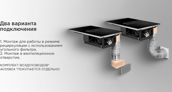 Изображение товара Индукционная варочная панель Maunfeld AVSI804SBH