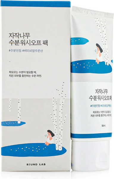 Изображение товара Маска для лица кремовая Round Lab Birch Juice Wash Off Pack Увлажняющая с березовым соком (80мл)