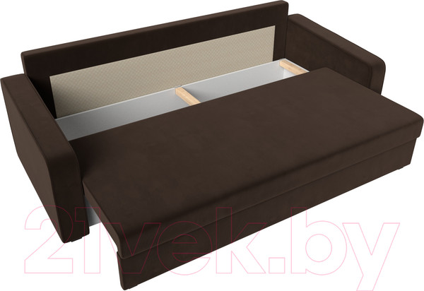 Изображение товара Диван Лига Диванов Лига-009 / 118053 (микровельвет коричневый)
