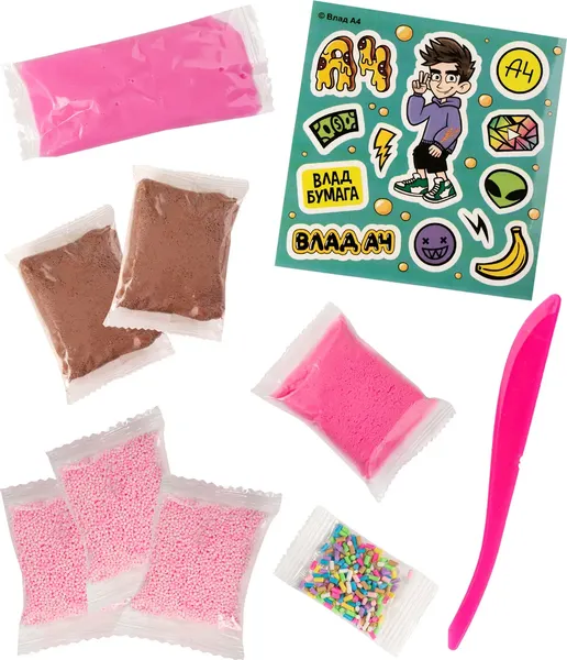 Изображение товара Набор для создания слайма Slime Лаборатория Пранк Влад А4. Десерт пончик / SS500-40193