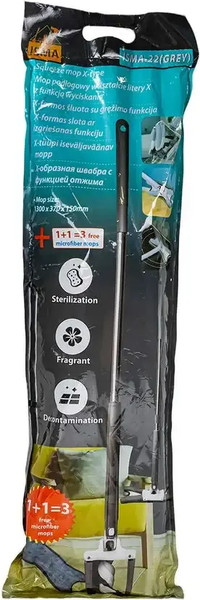 Изображение товара Швабра с отжимом ISMA ISMA-22 (серый)